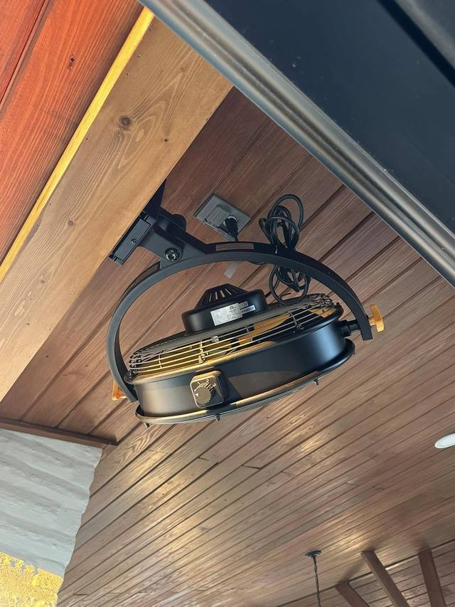 Patio fan installation — His Kingdom Electric, Waller TX