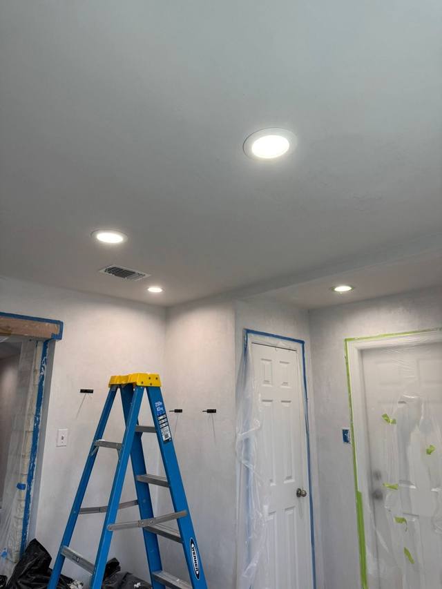 Recessed lighting installation, remodel — His Kingdom Electric, Waller TX